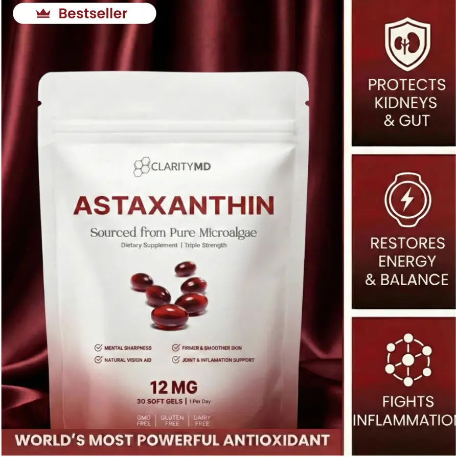 Clarity Medicine Astaxanthin 12mg Softgels